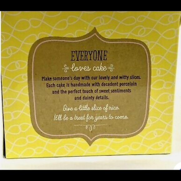 HALLMARK Cake TRINKET BOX LITTLE SLICE OF NICE “Congrats” New - Picture 3 of 12